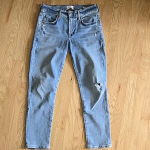 Citizens Of Humanity Light Blue Cropped Jeans